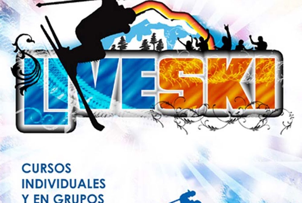 Diseño de logotipo y cartel para Liveski