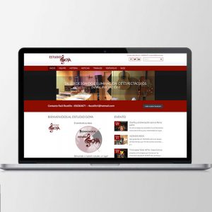 Diseño web de la página Estudio Goya y diseño de identidad corporativa. Estudio Aclararte.