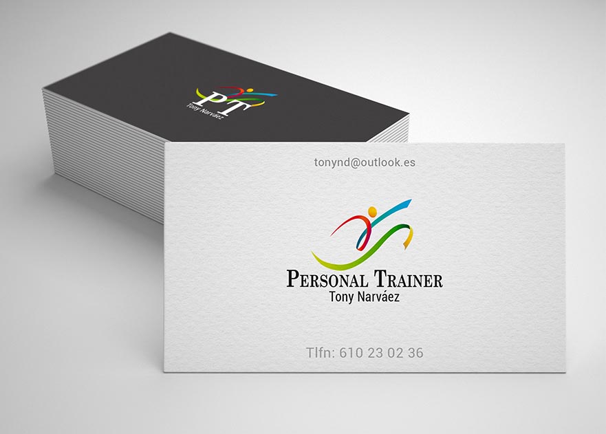 Identidad de marca Personal Trainer portafolio diseño gráfico. Estudio Aclararte