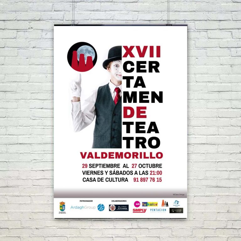 Cartel y Rollup para el Certamen de Teatro de Valdemorillo