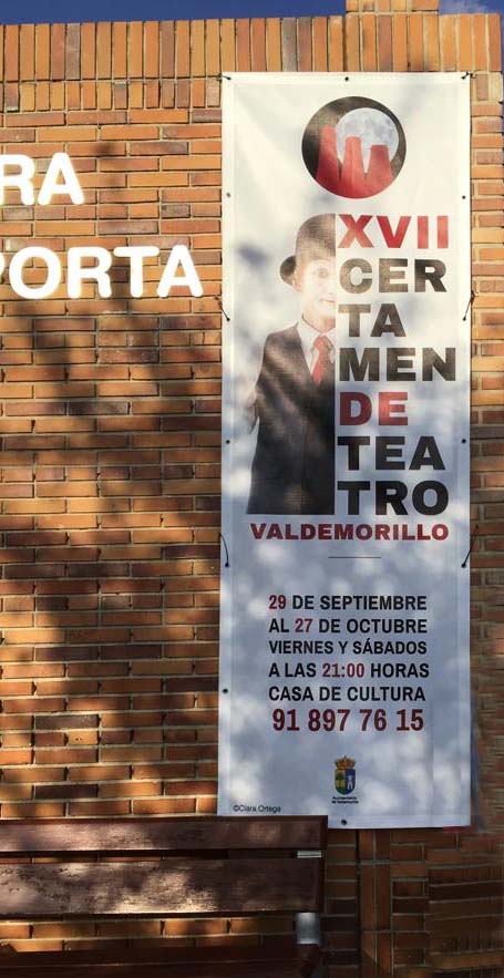 bandera XVII Certamen de Teatro de Valdemorillo Portafolio aclararte Clara Ortega
