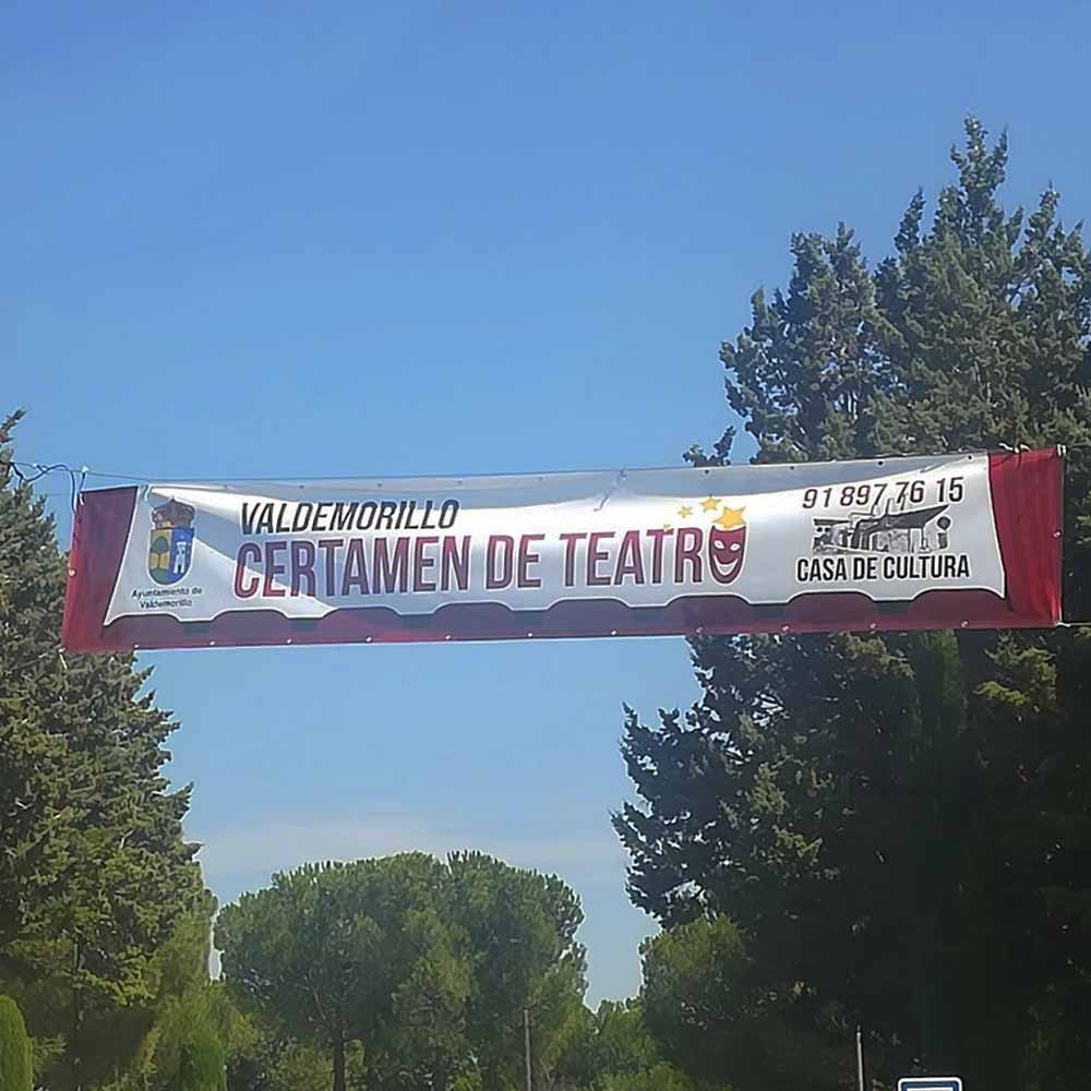 Pancarta para el Certamen de Teatro de Valdemorillo